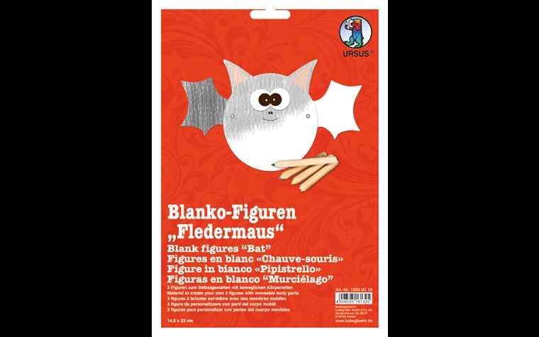 Blanco-Figuren 350gr  14,5x23cm - Flerdermaus