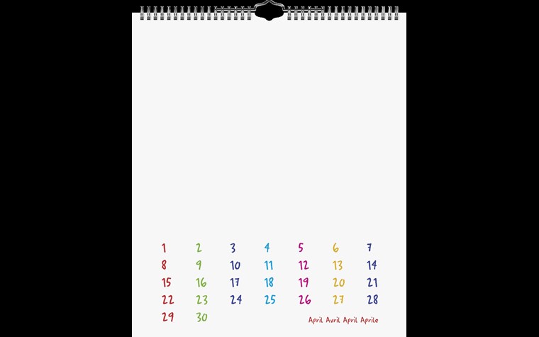 Bastelkalender immerwährend 29,7 x 35 cm