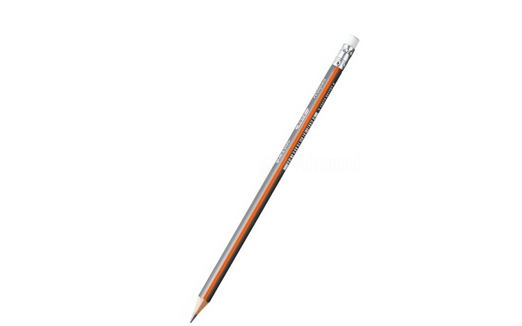 Bleistift mit Radirgummi HB=2