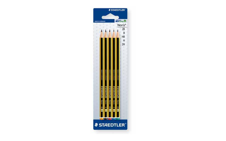 Bleistifte x5 2B, B, HB, H, 2H