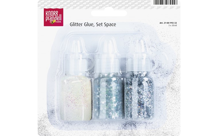 Glitterglue-Set Space