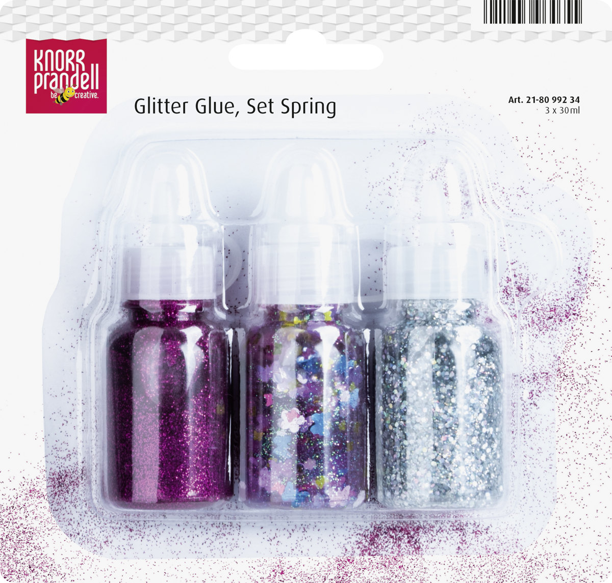 Glitterlijm set lente