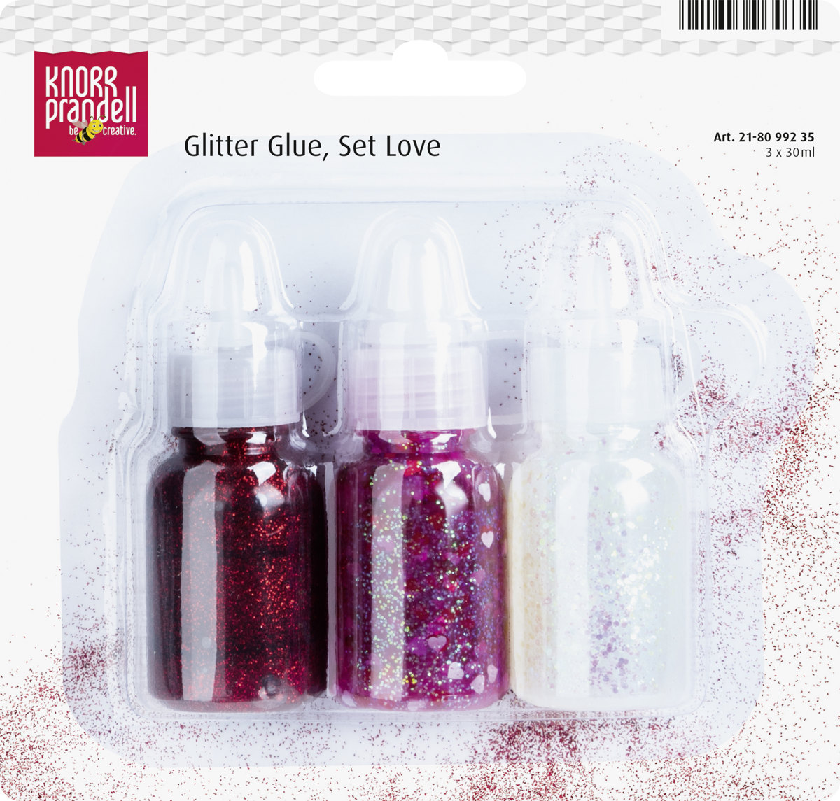Glitterglue-Set Love