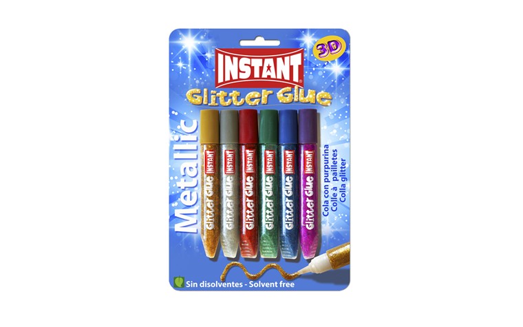 Colle scintillante bâton métallique