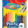 Plastic Coloured crayons 12 pcs