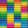 Block of Rainbow coloured corrugated cardboard 260g A4 - 10BL