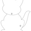 Blanco-Figuren 350gr  17x22cm - Katze