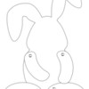 Blanco figurines 350gr 17x25cm- rabbit