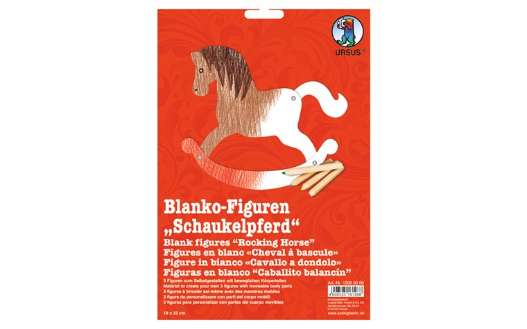Blanco-Figuren 350gr  19x22cm - Schaukelpferd