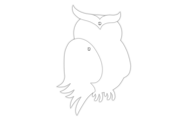 Blanco figures 350gr 15x20,5cm - Owl