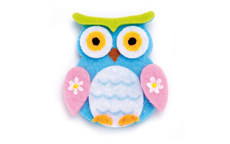 Aulne en feutrine 4x5cm autocollant. 6 pcs