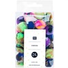 Pompons 40Stk 25mm Neon-Black