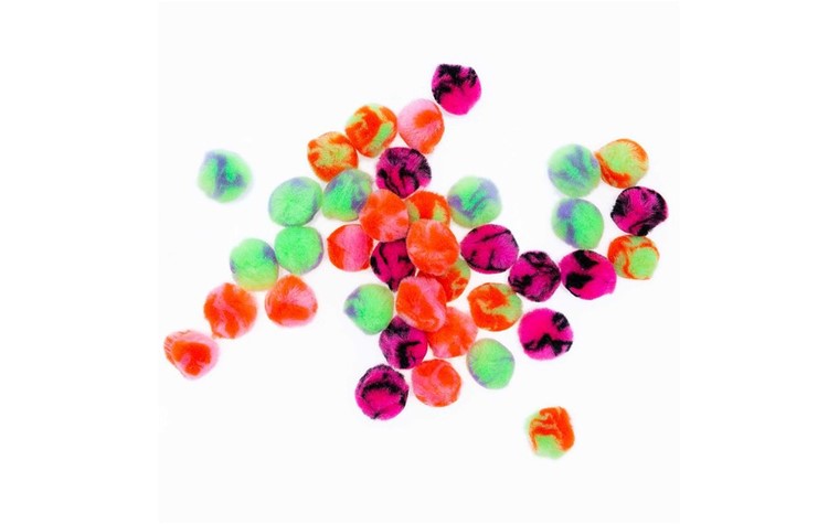 Pompons 40st 25mm Acid leo Neon-Pastel