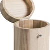 Boîte en bois H12cm ø 10cm avec fermeture