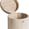 Boîte en bois H15cm ø 15cm avec fermeture