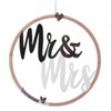 Couronne en bois "Mr & Mrs"