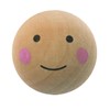 Wooden balls, drilled, face painted 2,5cm pcs