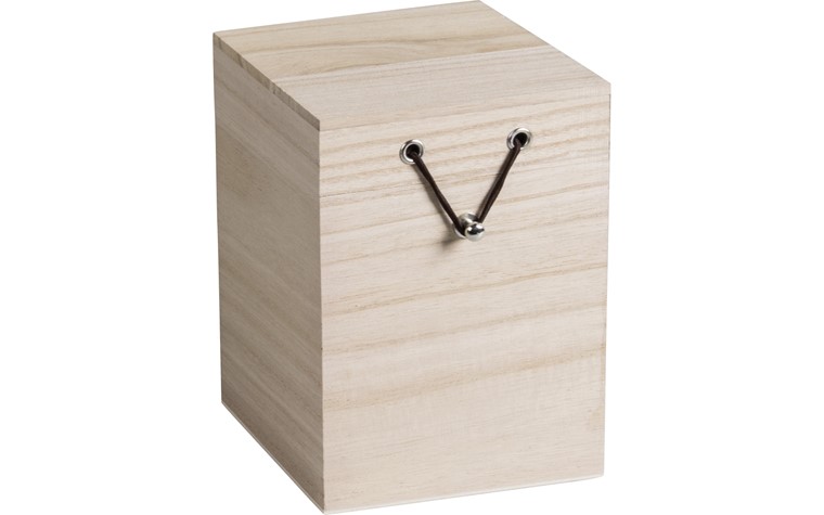 Boîte en bois 10x10x15cm