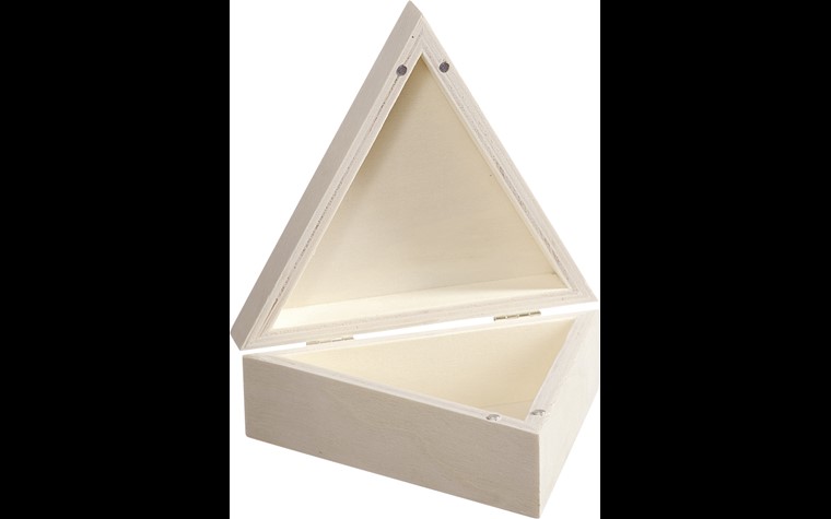 Holz-Box 14x14x5cm dreieck