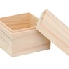 boîte en bois carrée 10,5x10,5x8cm