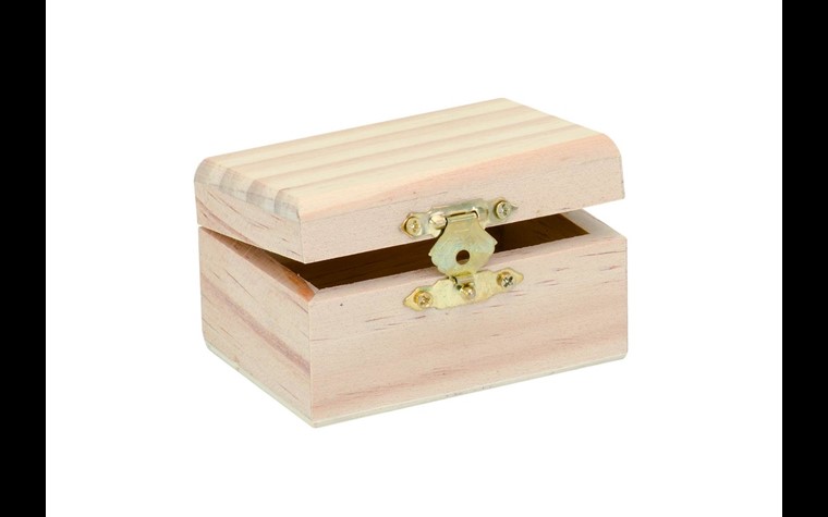 Holzbox Rechteckig 8x5,5x4,5cm