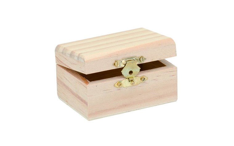 Boîte en bois rectangulaire 8x5,5x4,5cm