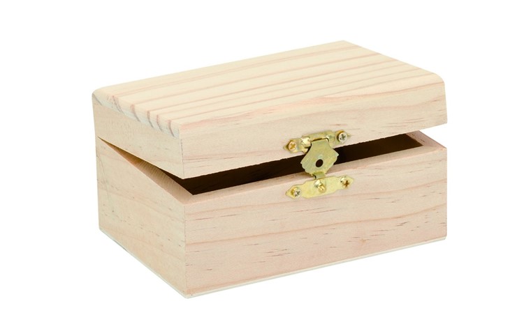 Boîte en bois Rectangulaire 11,5x8x6cm