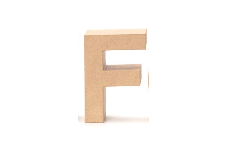Cardboard letters F 17,5x5,5cm