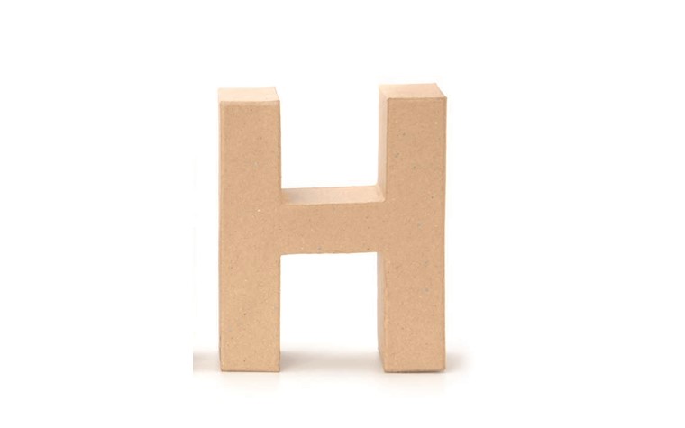 Lettres en carton H 17,5x5,5cm