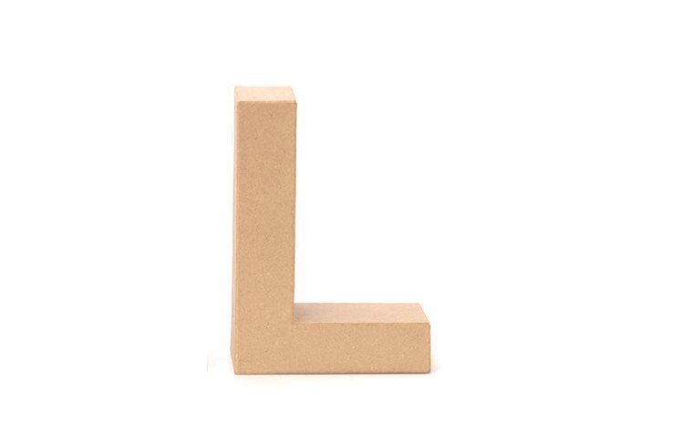 Lettres en carton L 17,5x5,5cm