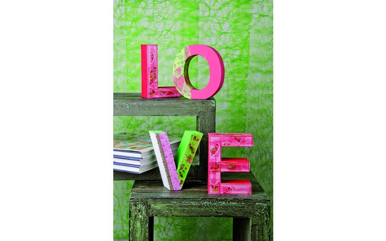 Lettres en carton L 17,5x5,5cm