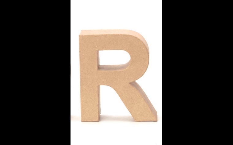 Papp-Buchstaben R 17,5x5,5cm
