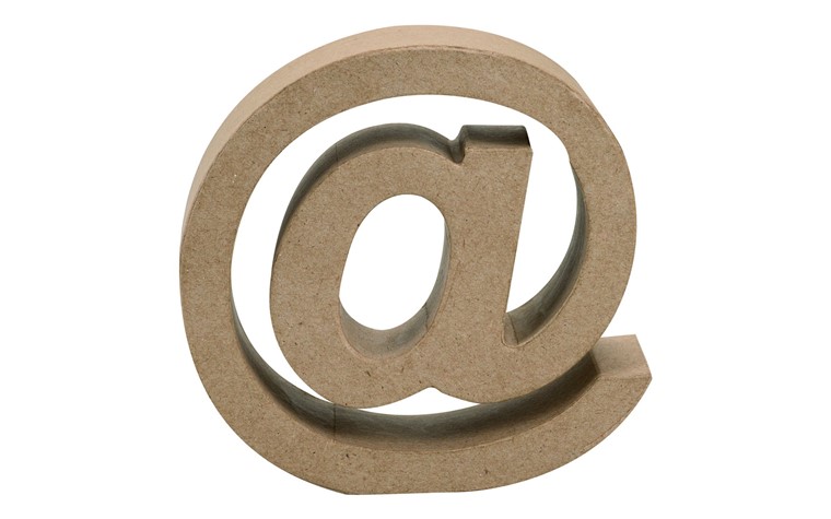 Lettres en carton @ 17,5x5,5cm