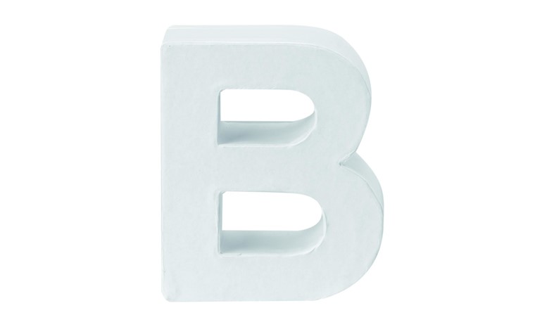 Cardboard letters B 10x3,5cm