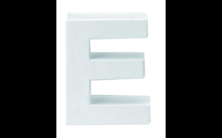 Cardboard letters E 10x3,5cm