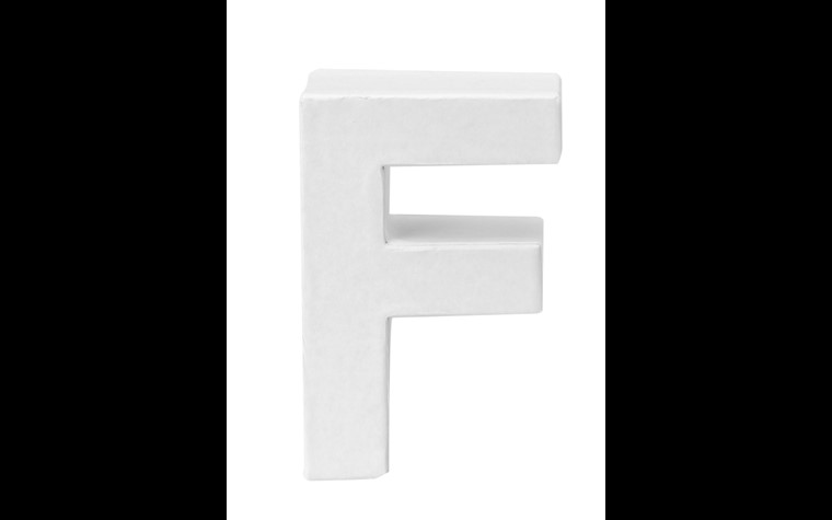 Cardboard letters F 10x3,5cm