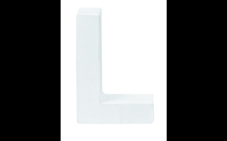 Papp-Buchstaben L 10x3,5cm