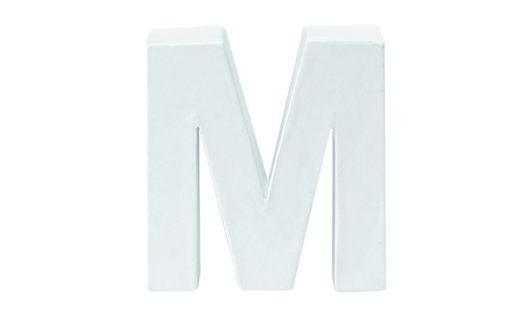 Cardboard letters M 10x3,5cm