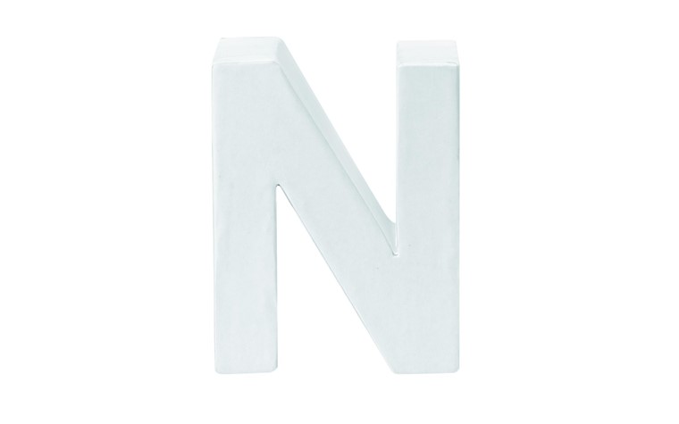 Cardboard letters N 10x3,5cm
