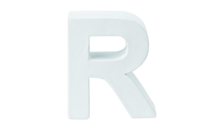 Cardboard letters R 10x3,5cm