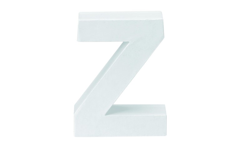 Cardboard letters Z 10x3,5cm