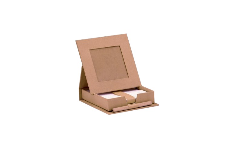Note box inc. note & pencil 11,5x11,5x3cm