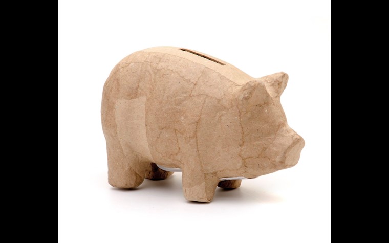 Spardose Schwein 16,5x8x10cm