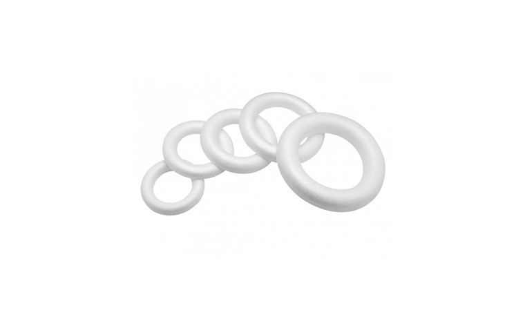 Halve ring van polystyreen 7,5 cm Stk