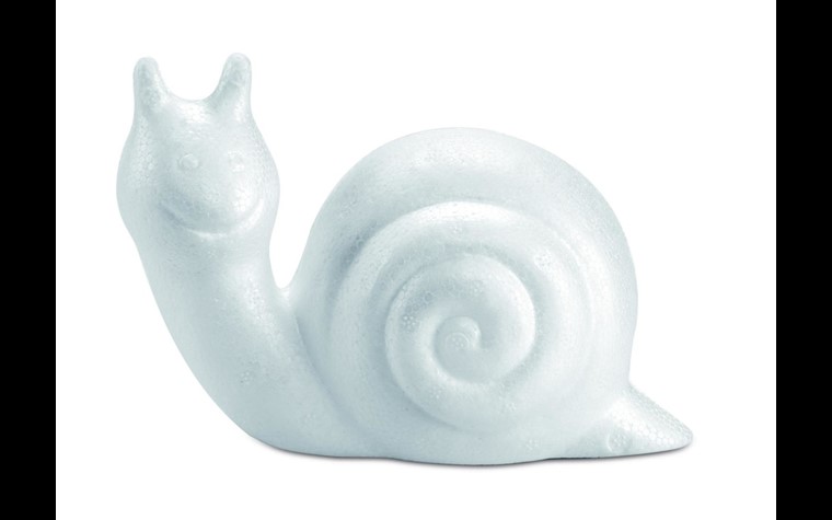 Styrofoam snail 10,5cm