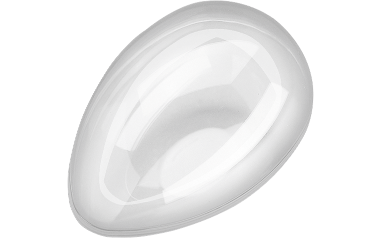 Acrylic egg 11cm divisible, standing