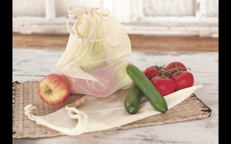 Fruif and vegetables bag, natural x2