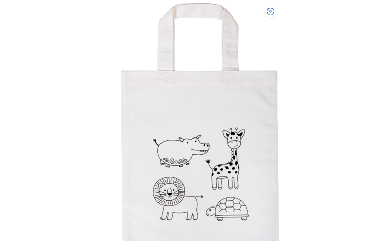 Kindertaschen Animals & Zoo, weiß, 2 Stück