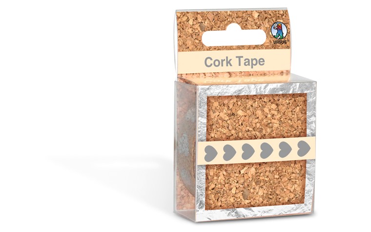 Cork tape 16mmx1,25m hearts
