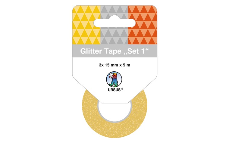 Glitter-Tape 3er-set 15mmx5m